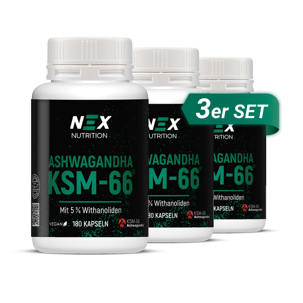 
                      
                        NEX Ashwagandha KSM-66 Kapseln
                      
                    